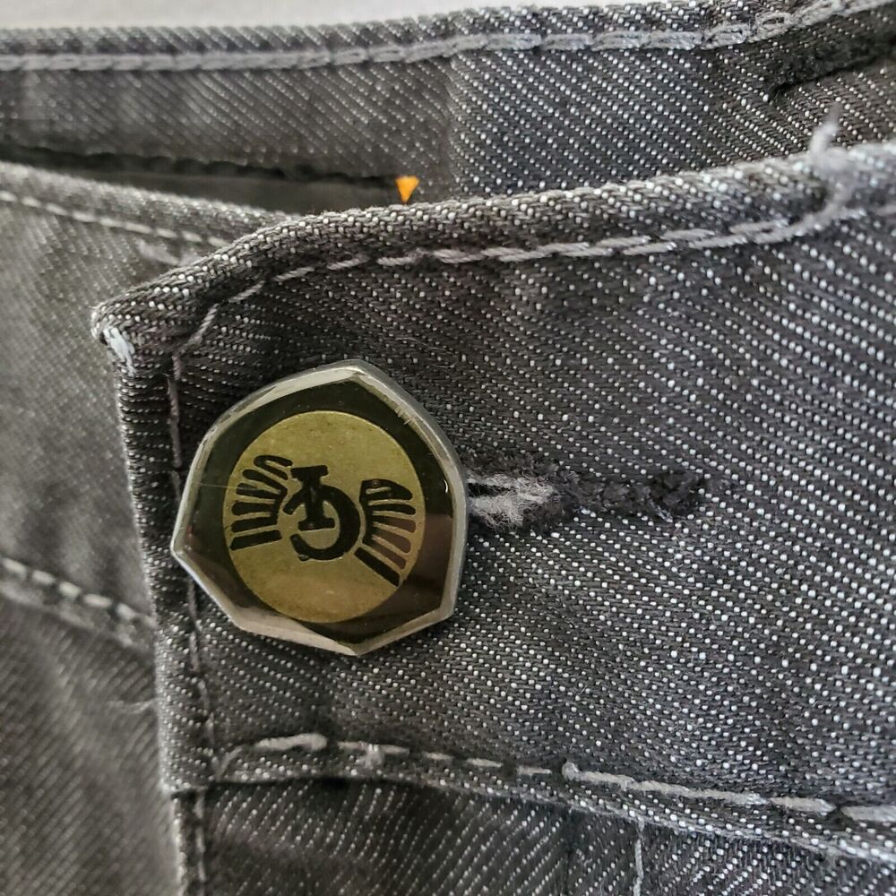 Blue Rag Jeans Mens Size 36 Charcoal Black Denim Distressed Streetwear Casual - Picture 9 of 16